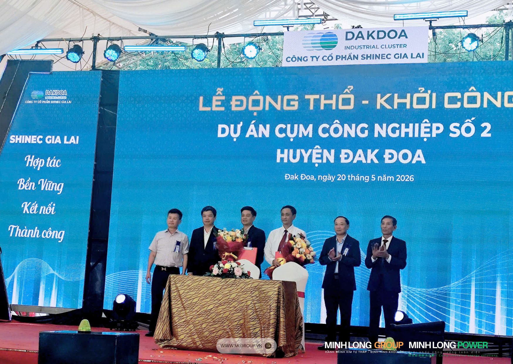 Dấu mốc hợp tác chiến lược giữa Minh Long Power và Shinec Gia Lai trong lĩnh vực năng lượng tái tạo